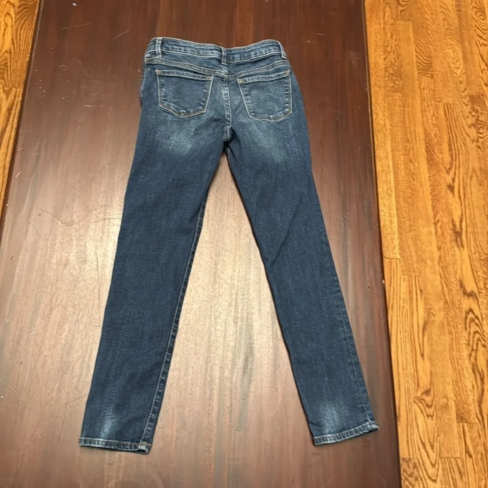 Gap denim girls regular stretch super skinny jeans size 10